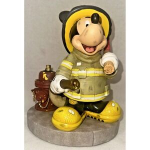 Disney Parks Fireman Mickey Mouse Firefighter Figure Statue
